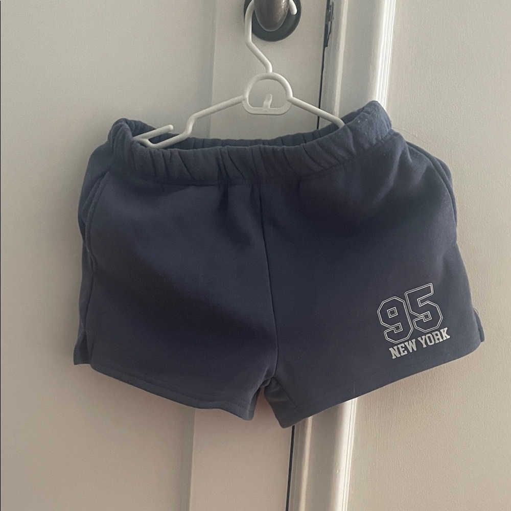 Navy Shorts with New York Print